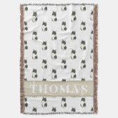 Ragamuffin Tuxedo Mittelhaarkatze Decke (Vorderseite Vertikal)