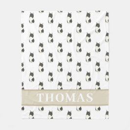 Ragamuffin Tuxedo Mittelhaarkatze Fleecedecke