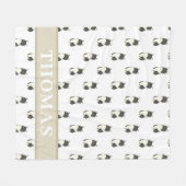 Ragamuffin Tuxedo Mittelhaarkatze Fleecedecke (Vorderseite (Horizontal))