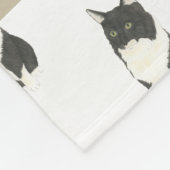 Ragamuffin Tuxedo Mittelhaarkatze Fleecedecke (Ecke)