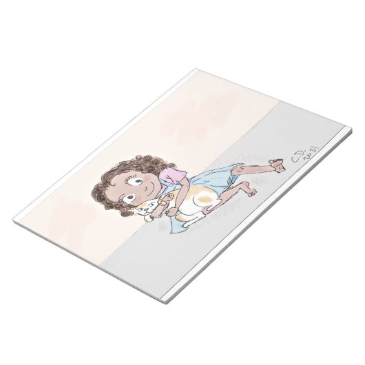 Ragamuffins mit Schwänzen und Toten Notizblock (angewinkelt)