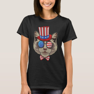 Ragdoll 4. Juli American Ragdoll Cat Usa Uncle T-Shirt