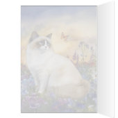 Ragdoll Cat - 5" x 7" Art Card (Innen (Links))