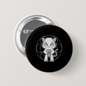 Ragdoll Cat Anime Kitten Dyslexie Bewusstsein Button (Vorne & Hinten)