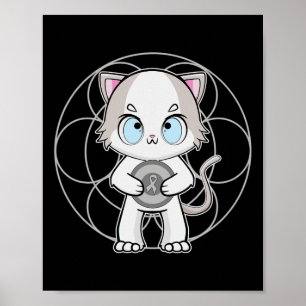 Ragdoll Cat Anime Kitten Dyslexie Bewusstsein Poster