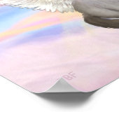 Ragdoll Cat (Blue Point) Angel - Wolken Poster (Ecke)