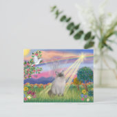Ragdoll Cat (Blue Point) - Cloud Angel Postkarte (Stehend Vorderseite)