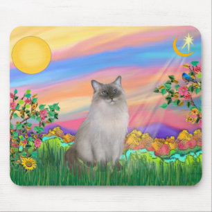 Ragdoll Cat (Blue Point) - Day Star Mousepad