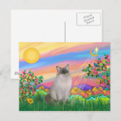 Ragdoll Cat (Blue Point) - Day Star Postkarte (Vorne/Hinten)