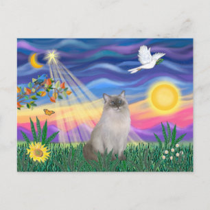Ragdoll Cat (Blue Point) Postkarte