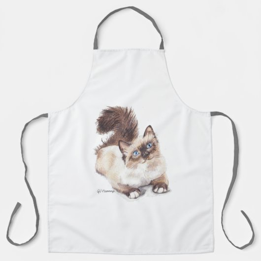Ragdoll cat by Artist GV Hemmings Schürze (Vorderseite)