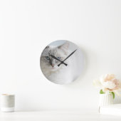 ragdoll cat clock runde wanduhr (Zuhause)