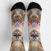 Ragdoll Cat Crew Socken (Oben)