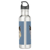 Ragdoll cat, Dusty Blue Edelstahlflasche (Rückseite)