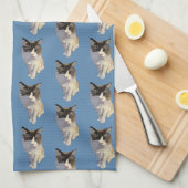 Ragdoll cat, Dusty Blue Geschirrtuch (Viertel Falte)