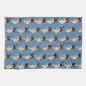 Ragdoll cat, Dusty Blue Geschirrtuch (Horizontal)