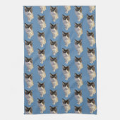 Ragdoll cat, Dusty Blue Geschirrtuch (Vertikal)