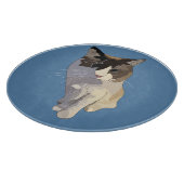 Ragdoll cat, Dusty Blue Schneidebrett (Ecke)