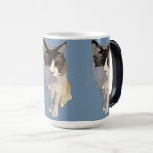 Ragdoll cat, Dusty Blue Verwandlungstasse (VorderseiteRechts)