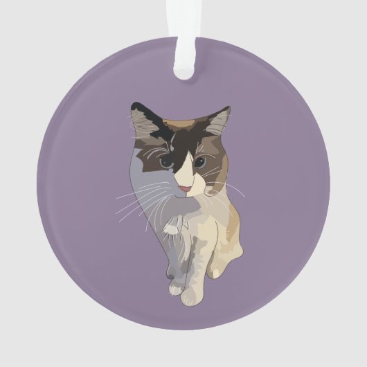 Ragdoll cat, Dusty Purple Ornament (Rückseite)