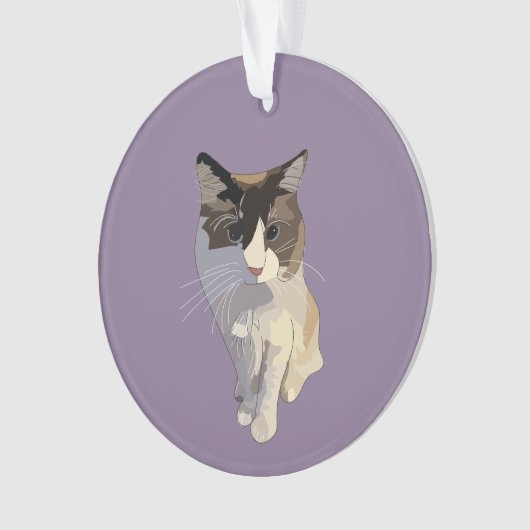 Ragdoll cat, Dusty Purple Ornament (Vorderseite)