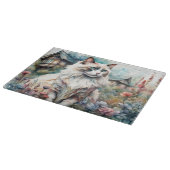 Ragdoll Cat in English Garden Schneidebrett (Ecke)