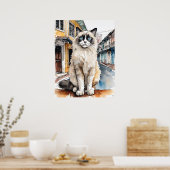 Ragdoll Cat - Katze Art Print Poster (Küche)