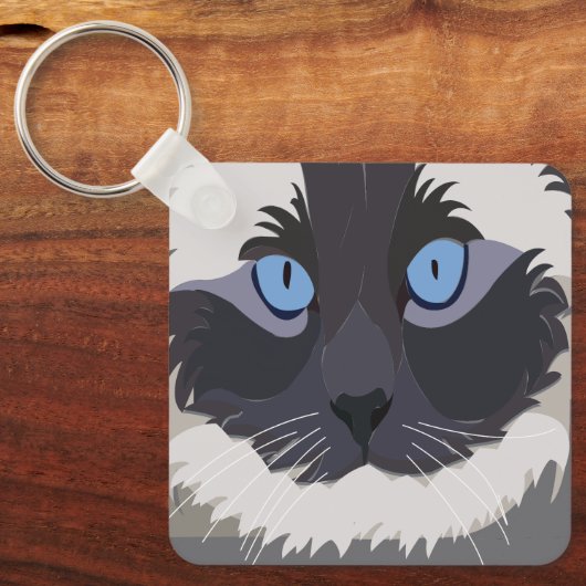 Ragdoll Cat Kitty Ragdoll Schlüsselanhänger (Vorderseite)