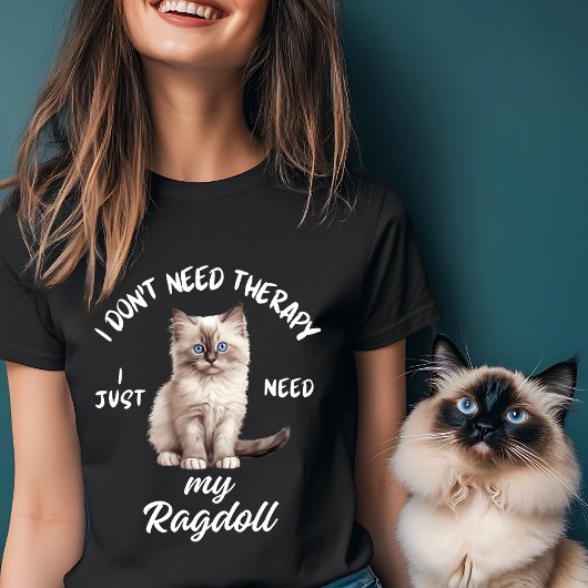Ragdoll Cat Lover Therapie T-Shirt