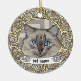 Ragdoll Cat Loving Memory Ornament