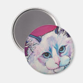 Ragdoll Cat Magnet (Vorderseite/Rückseite)
