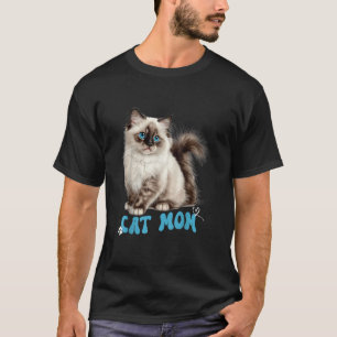 Ragdoll Cat Mama Mutter Tag Niedliche Katze Liebha T-Shirt