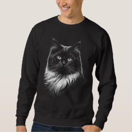 Ragdoll Cat Men's Black Sweatshirt