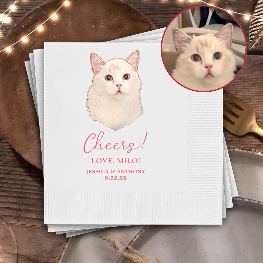 Ragdoll Cat Personalisiert Cheers Napkins Serviette