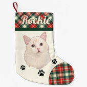 Ragdoll Cat Personalisiert Kleiner Weihnachtsstrumpf (Vorderseite)