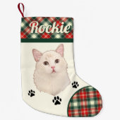 Ragdoll Cat Personalized Kleiner Weihnachtsstrumpf (Vorderseite)