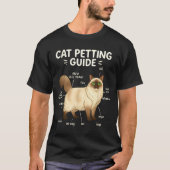 Ragdoll Cat Petting Guide Funny Cat Lover T-Shirt (Vorderseite)