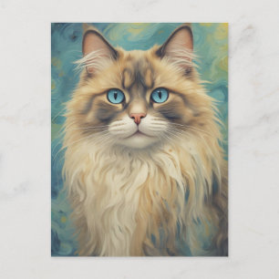 Ragdoll Cat Postcard Postkarte