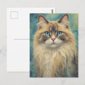 Ragdoll Cat Postcard Postkarte (Vorne/Hinten)