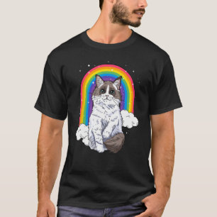 Ragdoll Cat Rainbow Galaxy Kitten Space Kitty Lieb T-Shirt