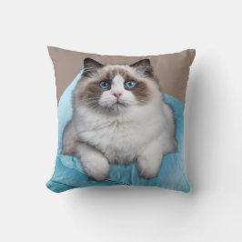 Ragdoll Cat Square Throw Kissen