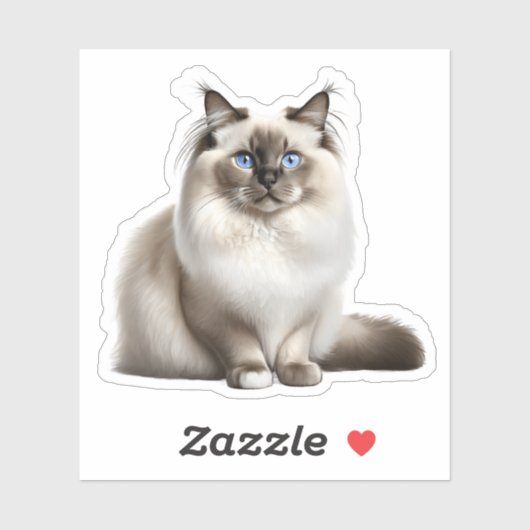Ragdoll Cat Sticker (Blatt)