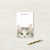 Ragdoll Cat | Text | Hier ist, was los ist Post-it Klebezettel (Auf Schreibtisch)