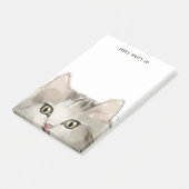 Ragdoll Cat | Text | Hier ist, was los ist Post-it Klebezettel (angewinkelt)