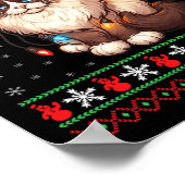 Ragdoll Cat Ugly Christmas Ragdoll Cat Xmas Lighti Poster (Ecke)