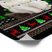 Ragdoll Cat Ugly Christmas Sweaters Holiday Santa Poster (Ecke)