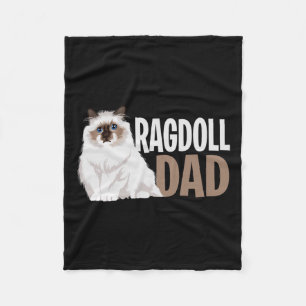 Ragdoll Cat Vater Funny Cat Owner Lowner Fleecedecke