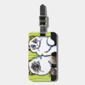 Ragdoll Cats Pair of Dolls Off-Leash Art™ Gepäckanhänger (Vorderseite vertikal)