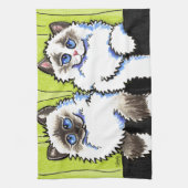 Ragdoll Cats Pair of Dolls Off-Leash Art™ Handtuch (Vertikal)