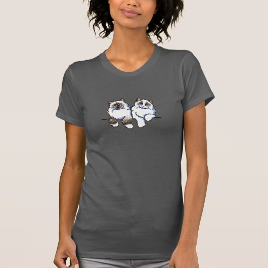 Ragdoll Cats Pair of Dolls Off-Leash Art™ T-Shirt (Vorderseite)